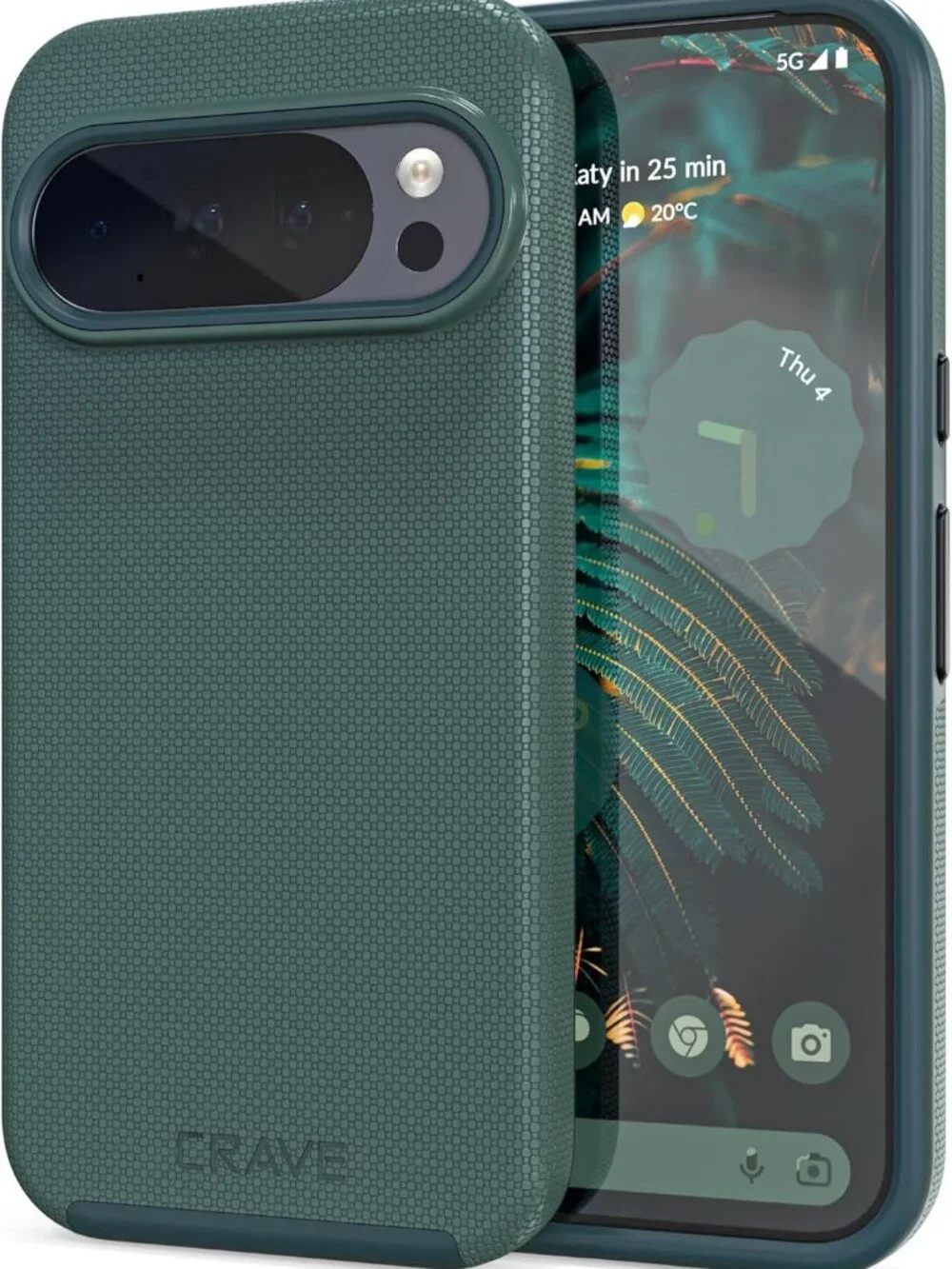Google Pixel 10 / 10 Pro Case Dual Layer Shockproof Protective Forest Gree
